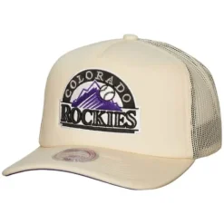 Headwear Mitchell & Ness -Evergreen Trucker Snapback Coop Colorado Rockies