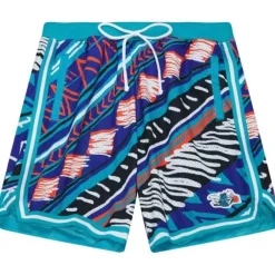 Apparel Mitchell & Ness Shorts-Game Day Pattern Short Charlotte Hornets