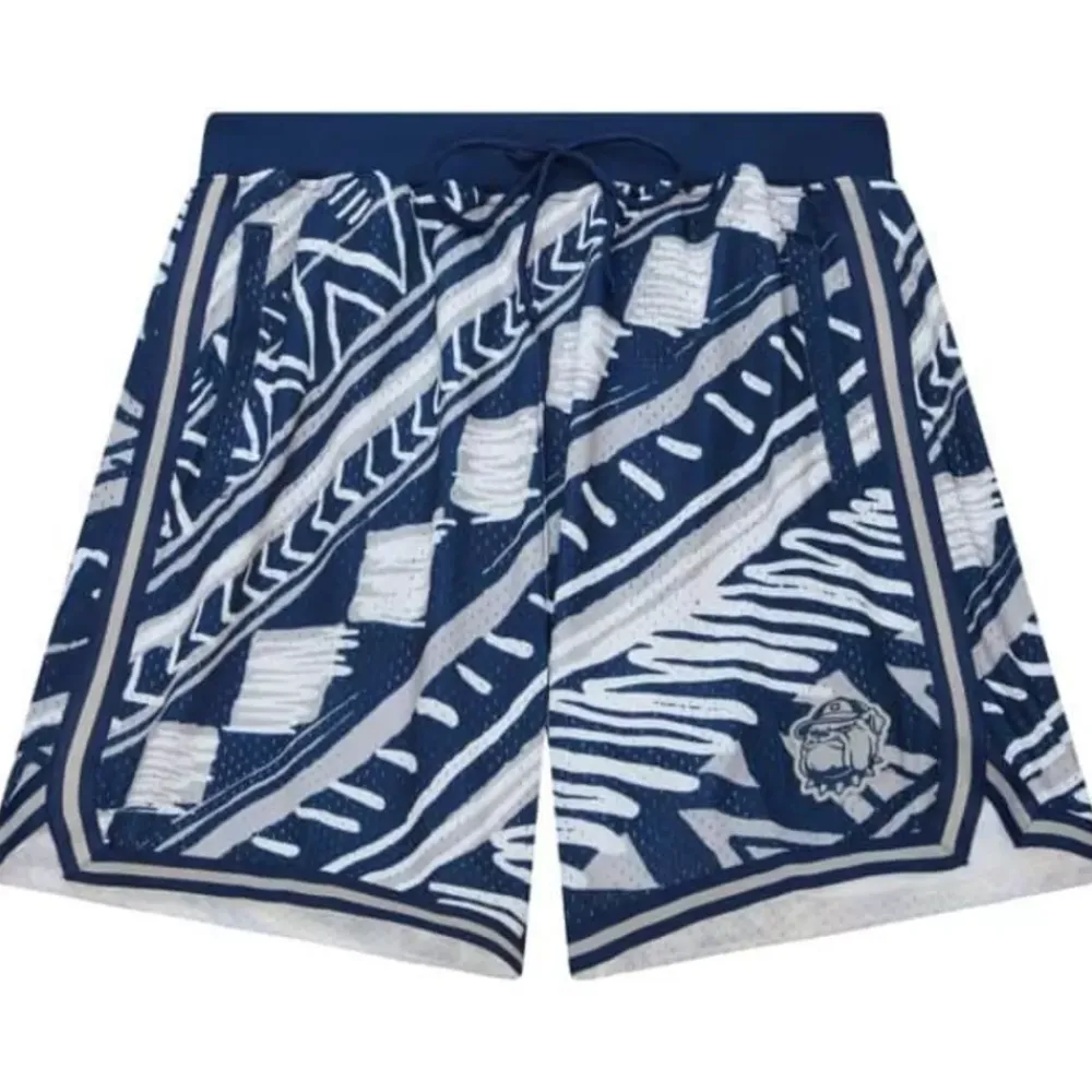 Apparel Mitchell & Ness Shorts-Game Day Pattern Short Georgetown University