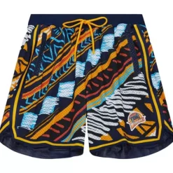 Apparel Mitchell & Ness Shorts-Game Day Pattern Short Golden State Warriors