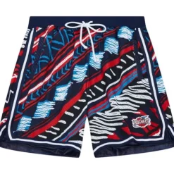 Apparel Mitchell & Ness Shorts-Game Day Pattern Short Houston Rockets