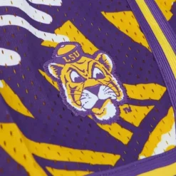 Apparel Mitchell & Ness Shorts-Game Day Pattern Short Louisiana State University