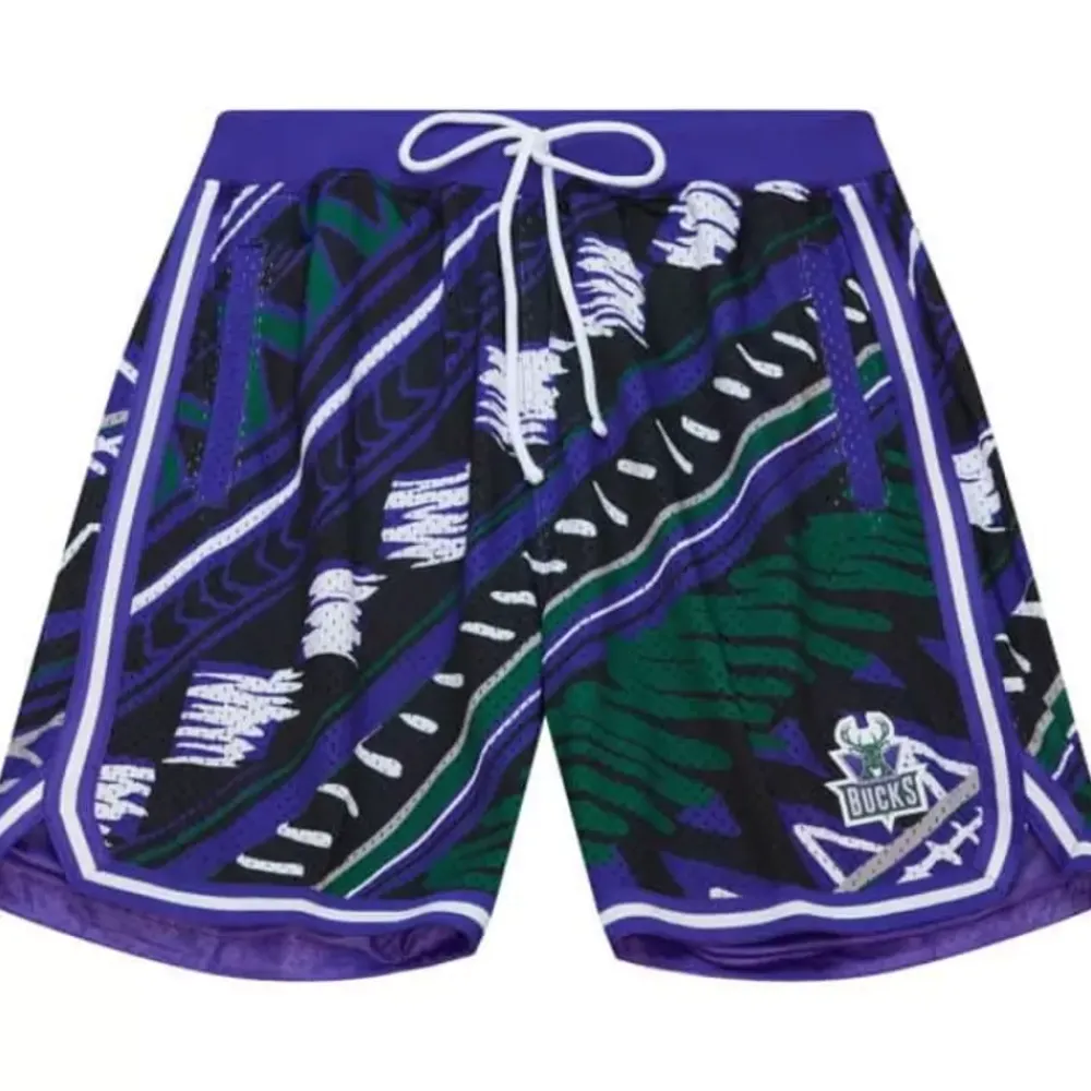 Apparel Mitchell & Ness Shorts-Game Day Pattern Short Milwaukee Bucks
