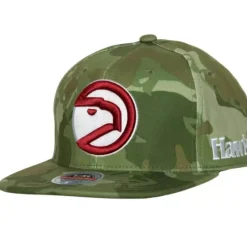 Headwear Mitchell & Ness -Ghost Camo Stretch Fitted Hwc Atlanta Hawks