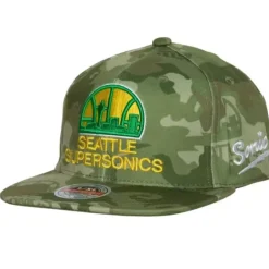 Headwear Mitchell & Ness -Ghost Camo Stretch Fitted Hwc Seattle Supersonics