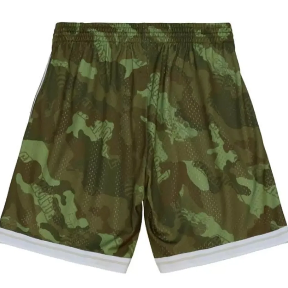 Apparel Mitchell & Ness Shorts-Ghost Green Camo Swingman Charlotte Hornets 1992-93 Shorts