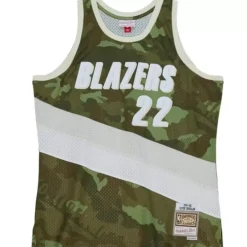 Jerseys Mitchell & Ness -Ghost Green Camo Swingman Clyde Drexler Portland Trail Blazers 1991-92 Jersey