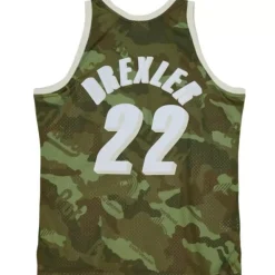 Jerseys Mitchell & Ness -Ghost Green Camo Swingman Clyde Drexler Portland Trail Blazers 1991-92 Jersey