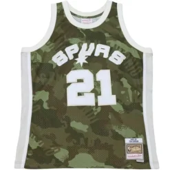 Jerseys Mitchell & Ness -Ghost Green Camo Swingman Tim Duncan San Antonio Spurs 1998-99 Jersey