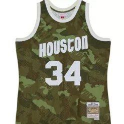 Jerseys Mitchell & Ness -Ghost Green Camo Swingman Hakeem Olajuwon Houston Rockets 1993-94 Jersey