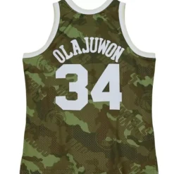 Jerseys Mitchell & Ness -Ghost Green Camo Swingman Hakeem Olajuwon Houston Rockets 1993-94 Jersey