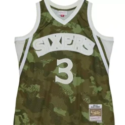 Jerseys Mitchell & Ness -Ghost Green Camo Swingman Allen Iverson Philadelphia 76Ers 1996-97 Jersey
