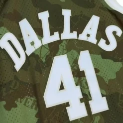 Jerseys Mitchell & Ness -Ghost Green Camo Swingman Dirk Nowitzki Dallas Mavericks 1998-99 Jersey