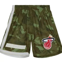 Apparel Mitchell & Ness Shorts-Ghost Green Camo Swingman Miami Heat 1996-97 Shorts