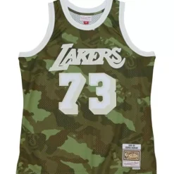 Jerseys Mitchell & Ness -Ghost Green Camo Swingman Dennis Rodman Los Angeles Lakers 1998-99 Jersey