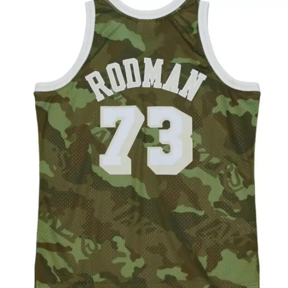 Jerseys Mitchell & Ness -Ghost Green Camo Swingman Dennis Rodman Los Angeles Lakers 1998-99 Jersey