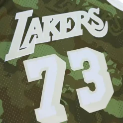 Jerseys Mitchell & Ness -Ghost Green Camo Swingman Dennis Rodman Los Angeles Lakers 1998-99 Jersey