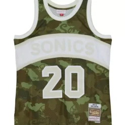 Jerseys Mitchell & Ness -Ghost Green Camo Swingman Gary Payton Seattle Supersonics 1984-85 Jersey