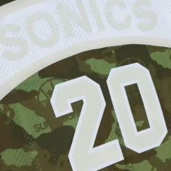 Jerseys Mitchell & Ness -Ghost Green Camo Swingman Gary Payton Seattle Supersonics 1984-85 Jersey