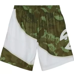 Apparel Mitchell & Ness Shorts-Ghost Green Camo Swingman Atlanta Hawks 1986-87 Shorts