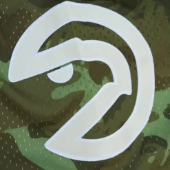 Apparel Mitchell & Ness Shorts-Ghost Green Camo Swingman Atlanta Hawks 1986-87 Shorts