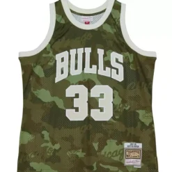 Jerseys Mitchell & Ness -Ghost Green Camo Swingman Scottie Pippen Chicago Bulls 1997-98 Jersey