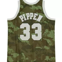 Jerseys Mitchell & Ness -Ghost Green Camo Swingman Scottie Pippen Chicago Bulls 1997-98 Jersey