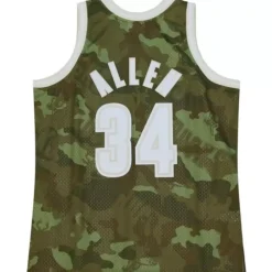 Jerseys Mitchell & Ness -Ghost Green Camo Swingman Ray Allen Milwaukee Bucks 2000-01 Jersey