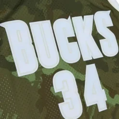 Jerseys Mitchell & Ness -Ghost Green Camo Swingman Ray Allen Milwaukee Bucks 2000-01 Jersey
