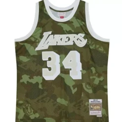 Jerseys Mitchell & Ness -Ghost Green Camo Swingman Shaquille O'Neal Los Angeles Lakers 1996-97 Jersey