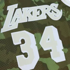 Jerseys Mitchell & Ness -Ghost Green Camo Swingman Shaquille O'Neal Los Angeles Lakers 1996-97 Jersey