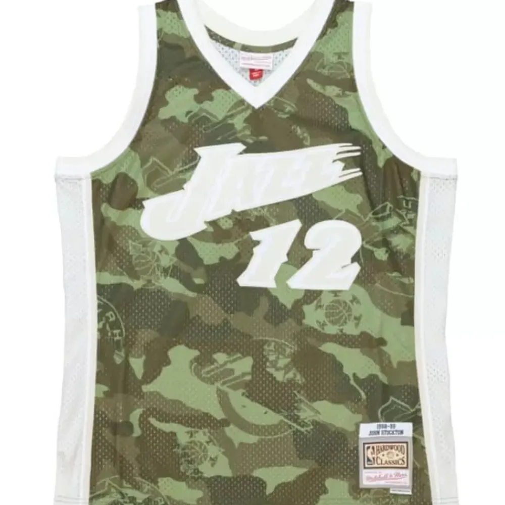 Jerseys Mitchell & Ness -Ghost Green Camo Swingman John Stockton Utah Jazz 1998-99 Jersey