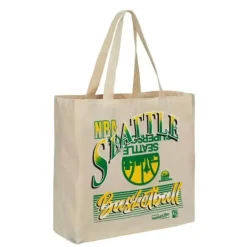 Apparel Mitchell & Ness Accessories-Graphic Tote Bag Seattle Supersonics