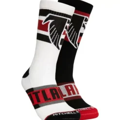 Apparel Mitchell & Ness Accessories-Hail Mary Crew Socks Atlanta Falcons