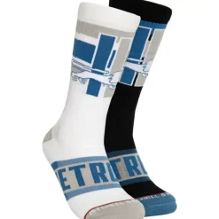 Apparel Mitchell & Ness Accessories-Hail Mary Crew Socks Detroit Lions