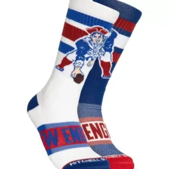Apparel Mitchell & Ness Accessories-Hail Mary Crew Socks New England Patriots