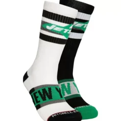 Apparel Mitchell & Ness Accessories-Hail Mary Crew Socks New York Jets