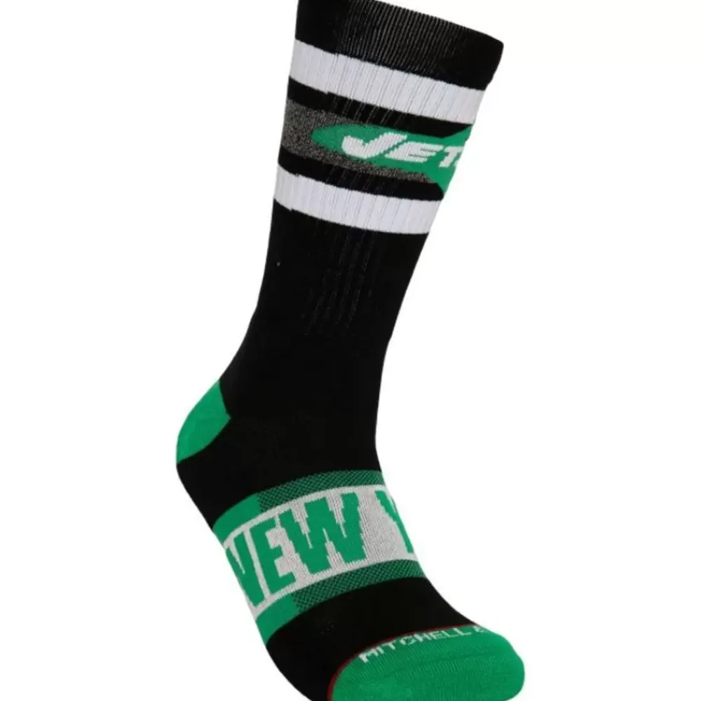 Apparel Mitchell & Ness Accessories-Hail Mary Crew Socks New York Jets