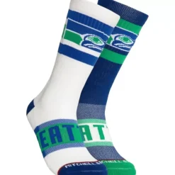 Apparel Mitchell & Ness Accessories-Hail Mary Crew Socks Seattle Seahawks