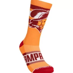 Apparel Mitchell & Ness Accessories-Hail Mary Crew Socks Tampa Bay Buccaneers