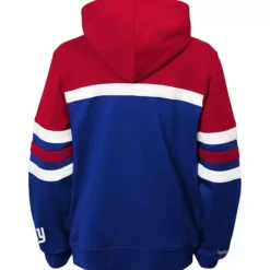 Apparel Mitchell & Ness Big Kids-Head Coach Hoody New York Giants