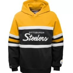 Apparel Mitchell & Ness Big Kids-Head Coach Hoody Pittsburgh Steelers
