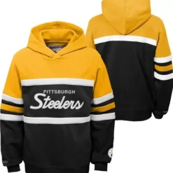 Apparel Mitchell & Ness Big Kids-Head Coach Hoody Pittsburgh Steelers