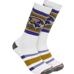 Apparel Mitchell & Ness Accessories-Interception Crew Socks Baltimore Ravens