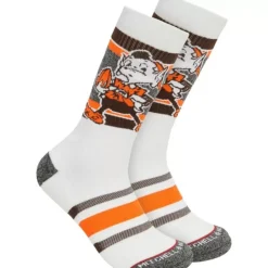 Apparel Mitchell & Ness Accessories-Interception Crew Socks Cleveland Browns
