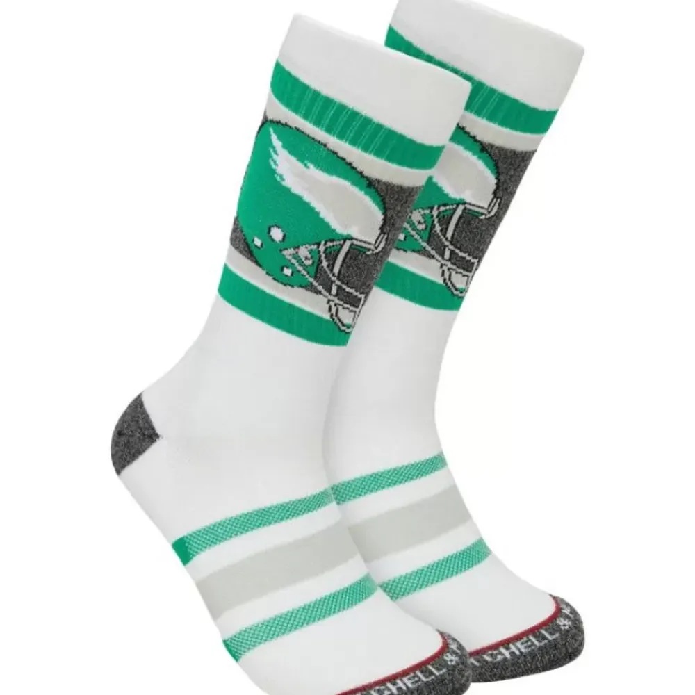 Apparel Mitchell & Ness Accessories-Interception Crew Socks Philadelphia Eagles