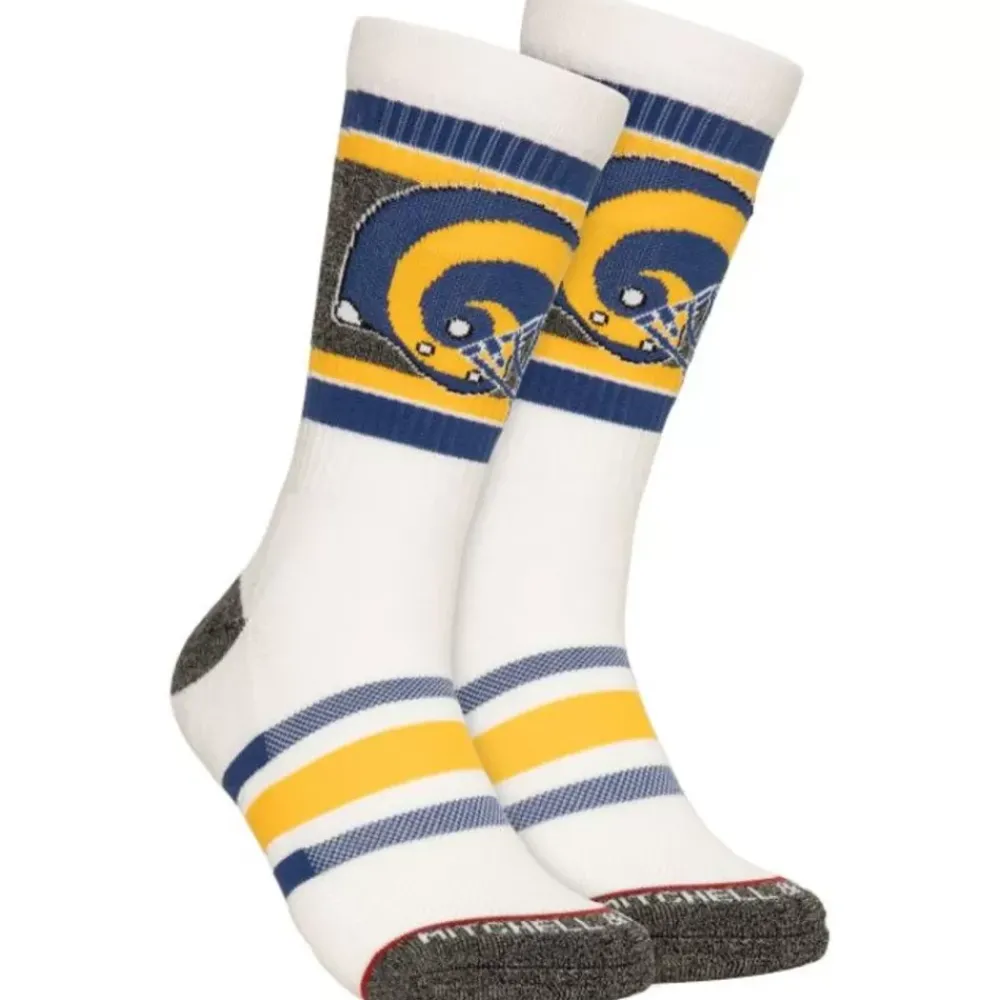 Apparel Mitchell & Ness Accessories-Interception Crew Socks St. Louis Rams