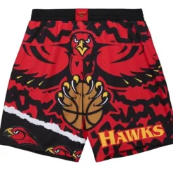 Apparel Mitchell & Ness Shorts-Jumbotron 2.0 Sublimated Shorts Atlanta Hawks