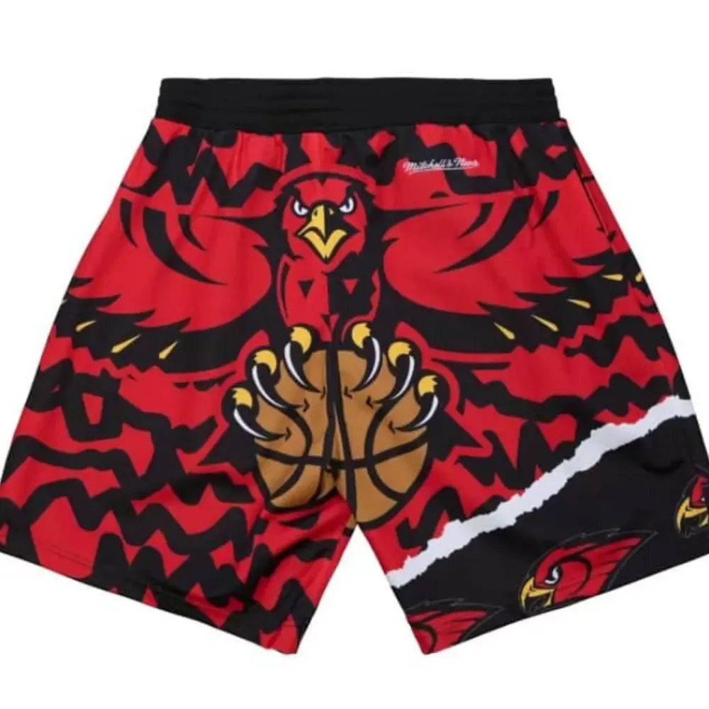 Apparel Mitchell & Ness Shorts-Jumbotron 2.0 Sublimated Shorts Atlanta Hawks