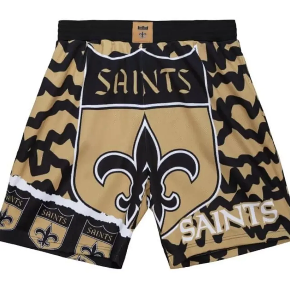 Apparel Mitchell & Ness Shorts-Jumbotron 2.0 Sublimated Shorts New Orleans Saints